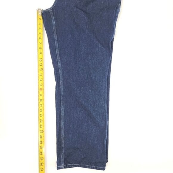 Carhartt Dungaree Fit Utility Blue Carpenter Jeans Workwear Men's 42x30 - Picture 12 of 13